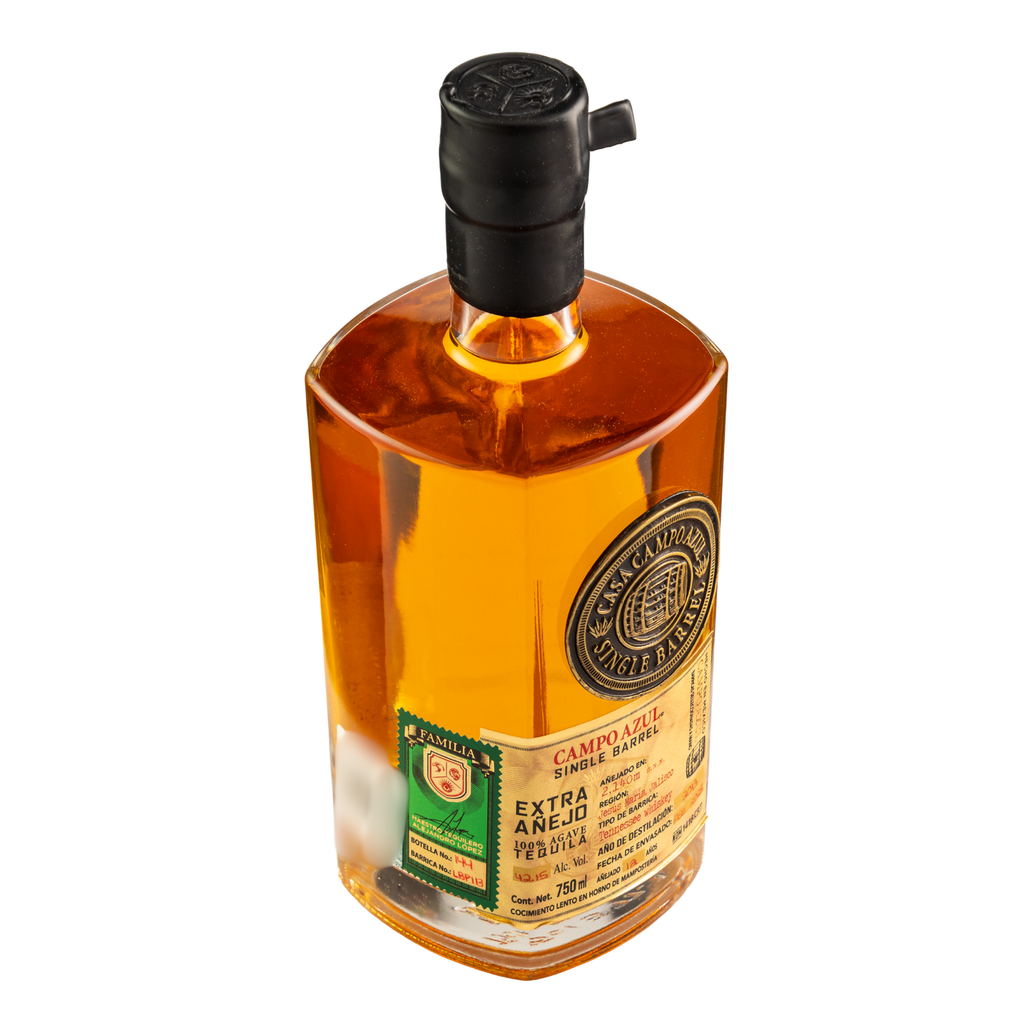 Tequila Campo Azul Single Barrel Extra Añejo 750 Ml