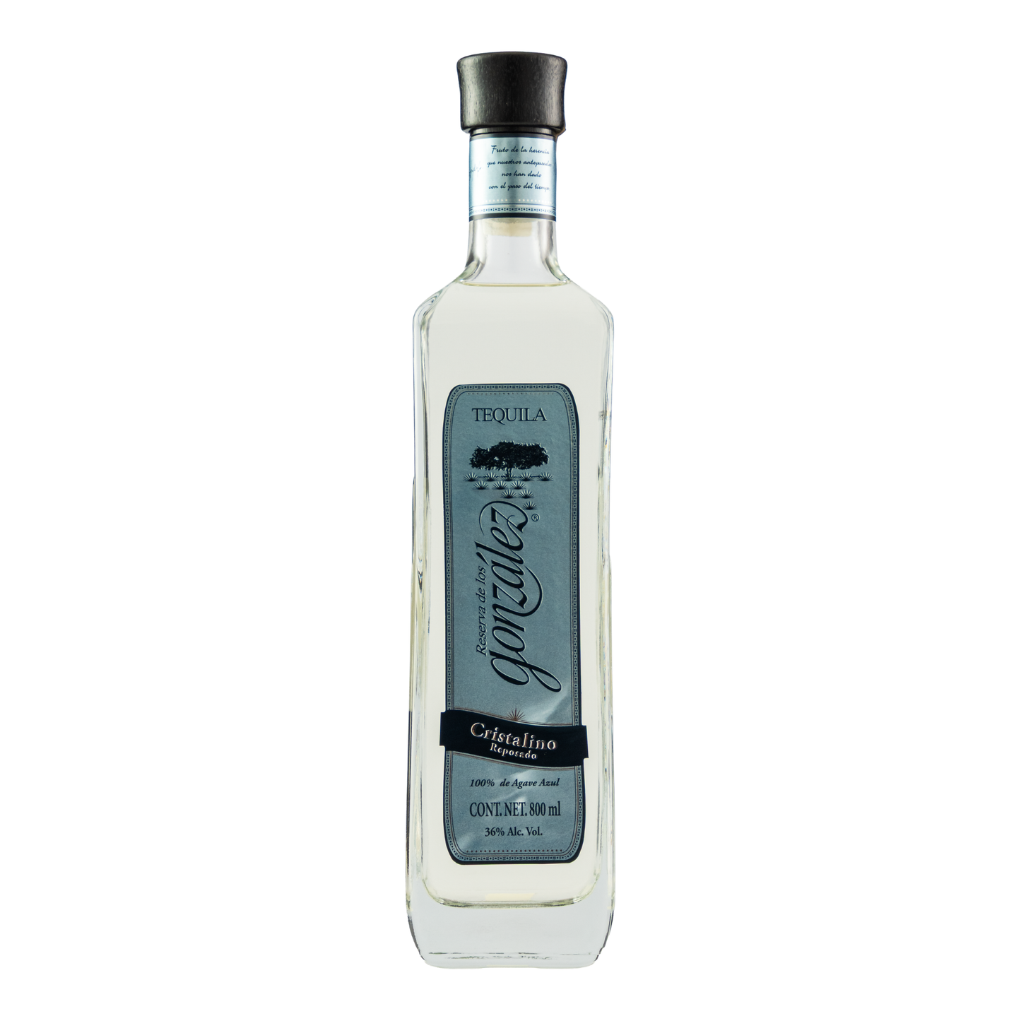 Tequila Reserva De Los González Reposado Cristalino 800 Ml