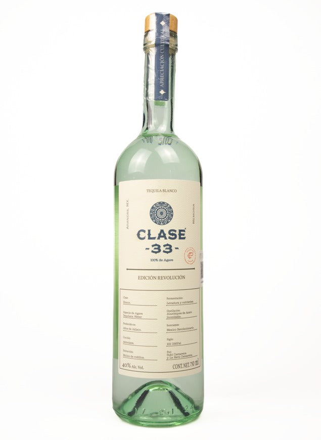 Tequila Clase 33 Edición Revolución Blanco 750 Ml