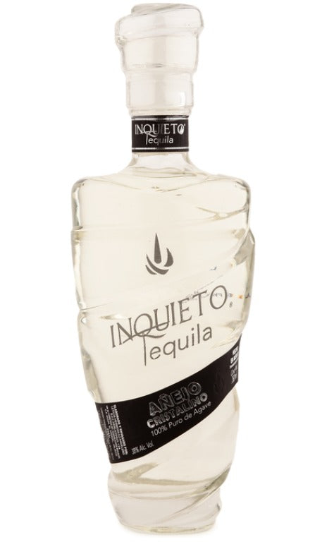 Tequila Inquieto Añejo Cristalino 750 Ml