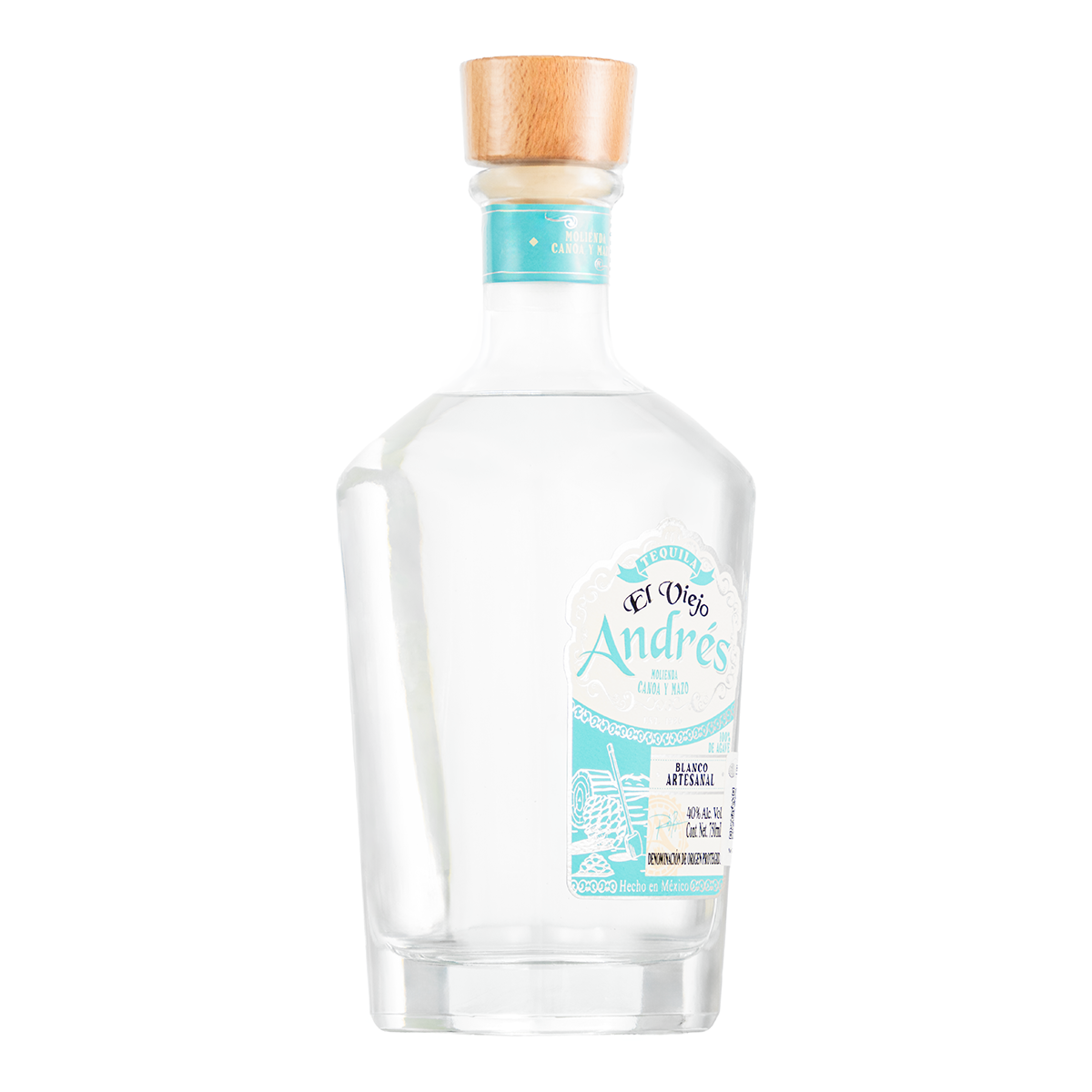 Tequila El Viejo Andrés Artesanal Blanco 750 Ml