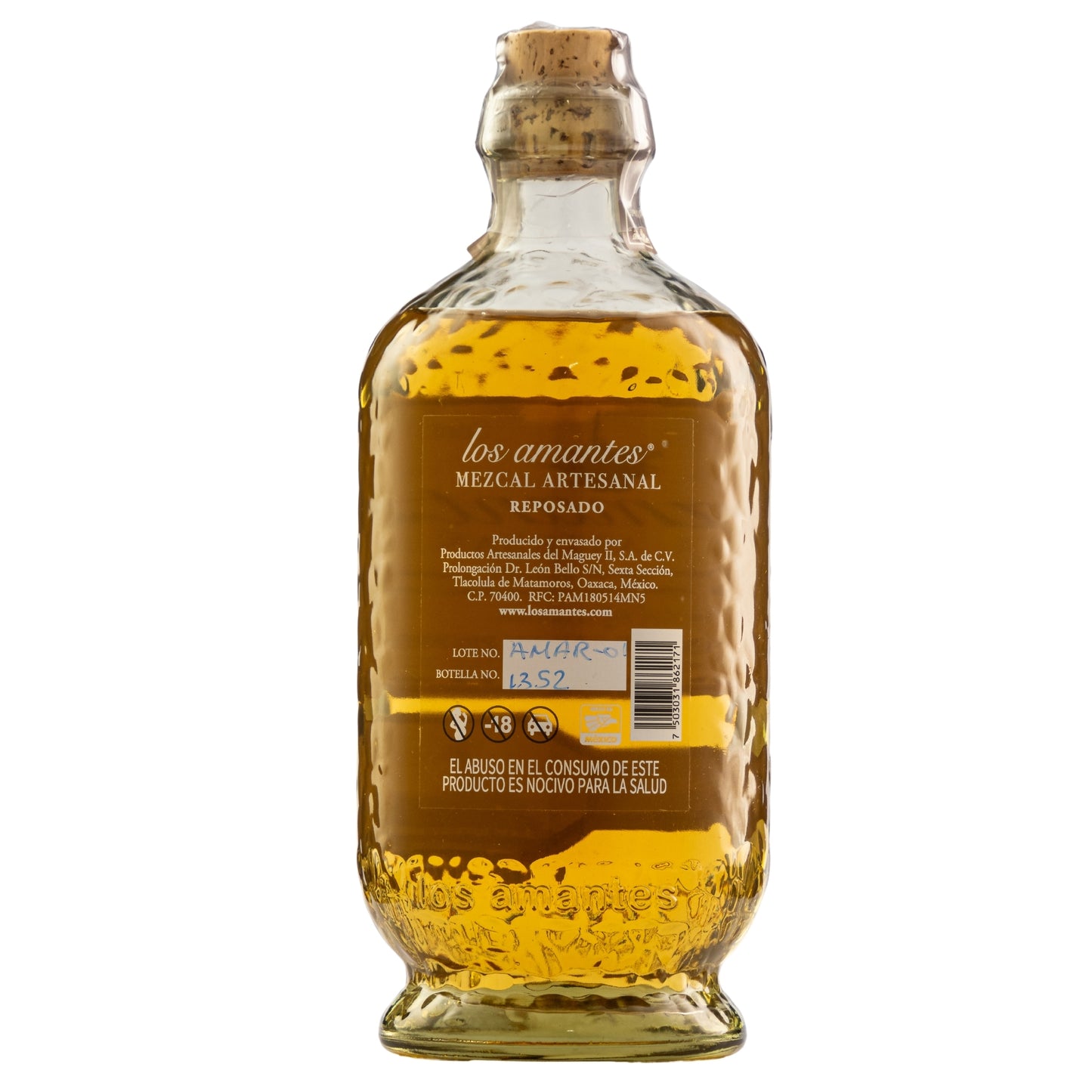 Mezcal Artesanal Los Amantes Reposado 700 Ml