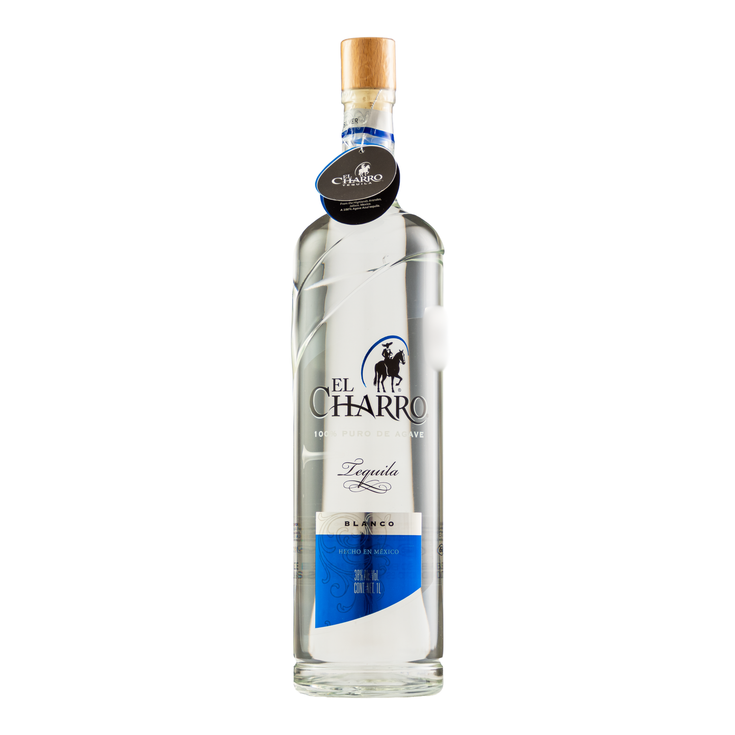 Tequila El Charro Premium Blanco 1000 Ml