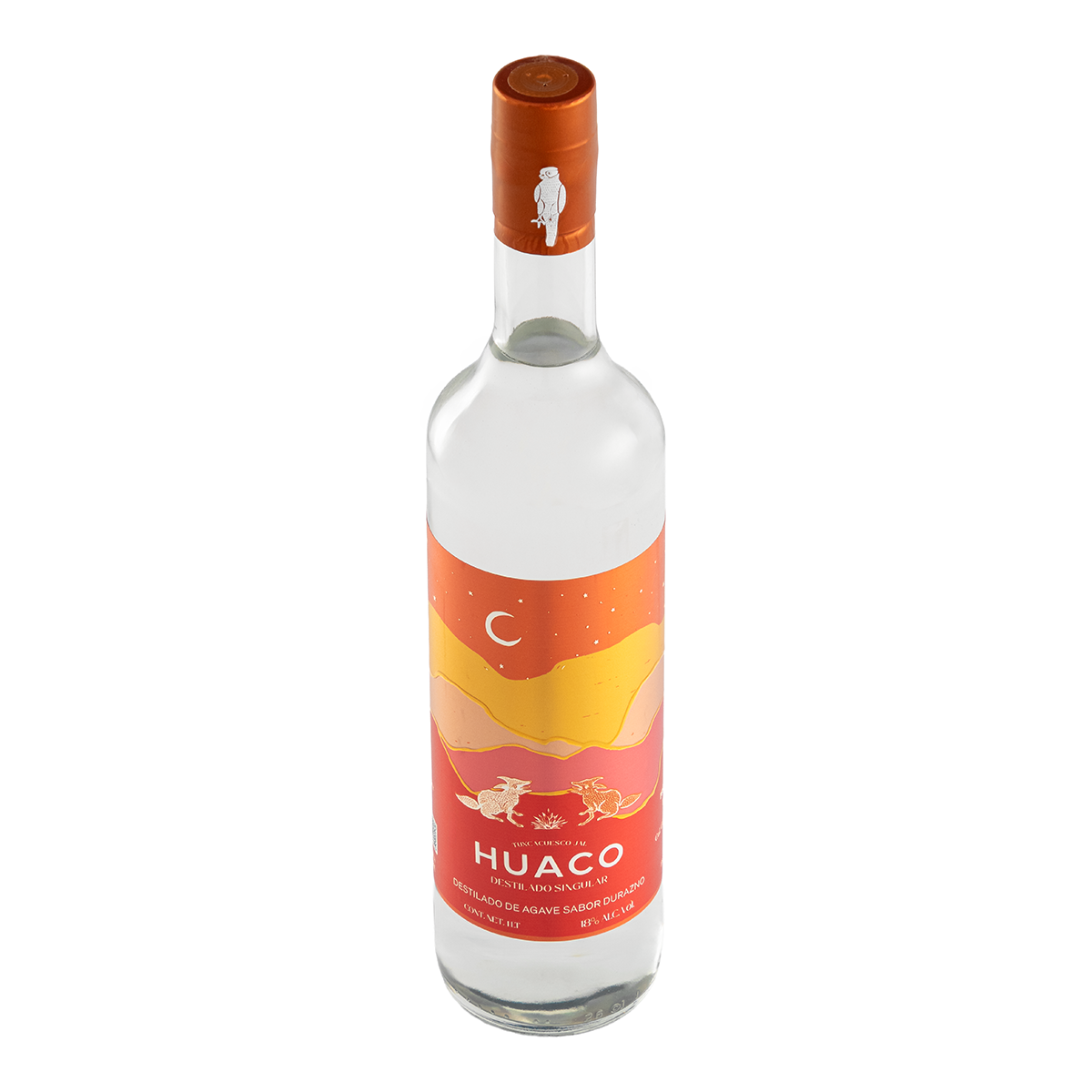 Destilado De Agave Huaco Durazno 1000 Ml