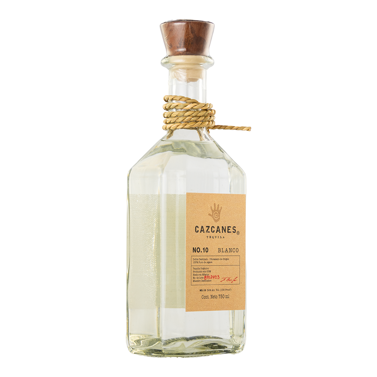 Tequila Cazcanes Blanco No.10 750 Ml