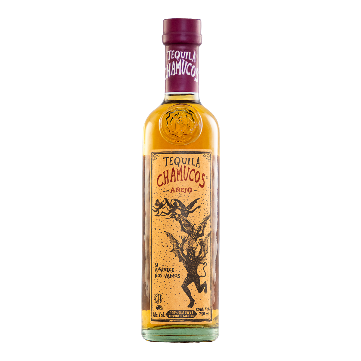 Tequila Chamucos Añejo 750 Ml