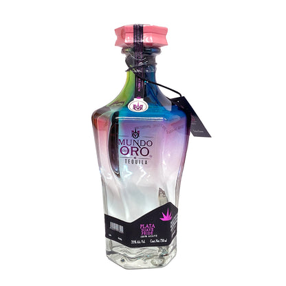 Tequila Artesanal Mundo De Oro Plata Suave Pride 750 ml