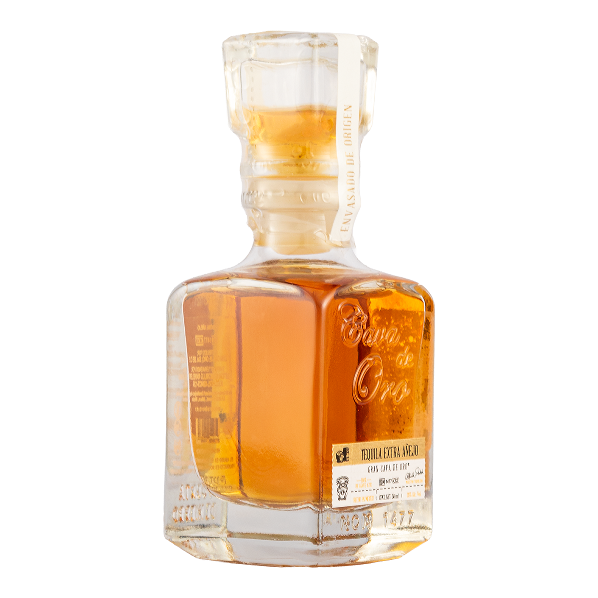 Tequila Gran Cava de Oro Extra Añejo Mini 50 Ml