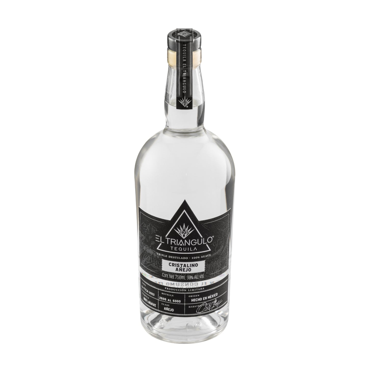 Tequila El Triangulo Añejo Cristalino 750 Ml