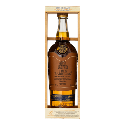 Tequila Campo Azul Tres Barricas Añejo 750 Ml