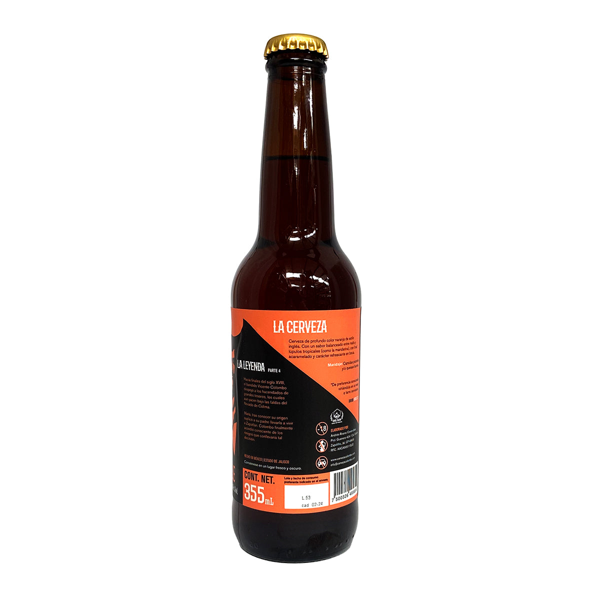 Cerveza Artesanal Colombo Pale Ale 355 ml
