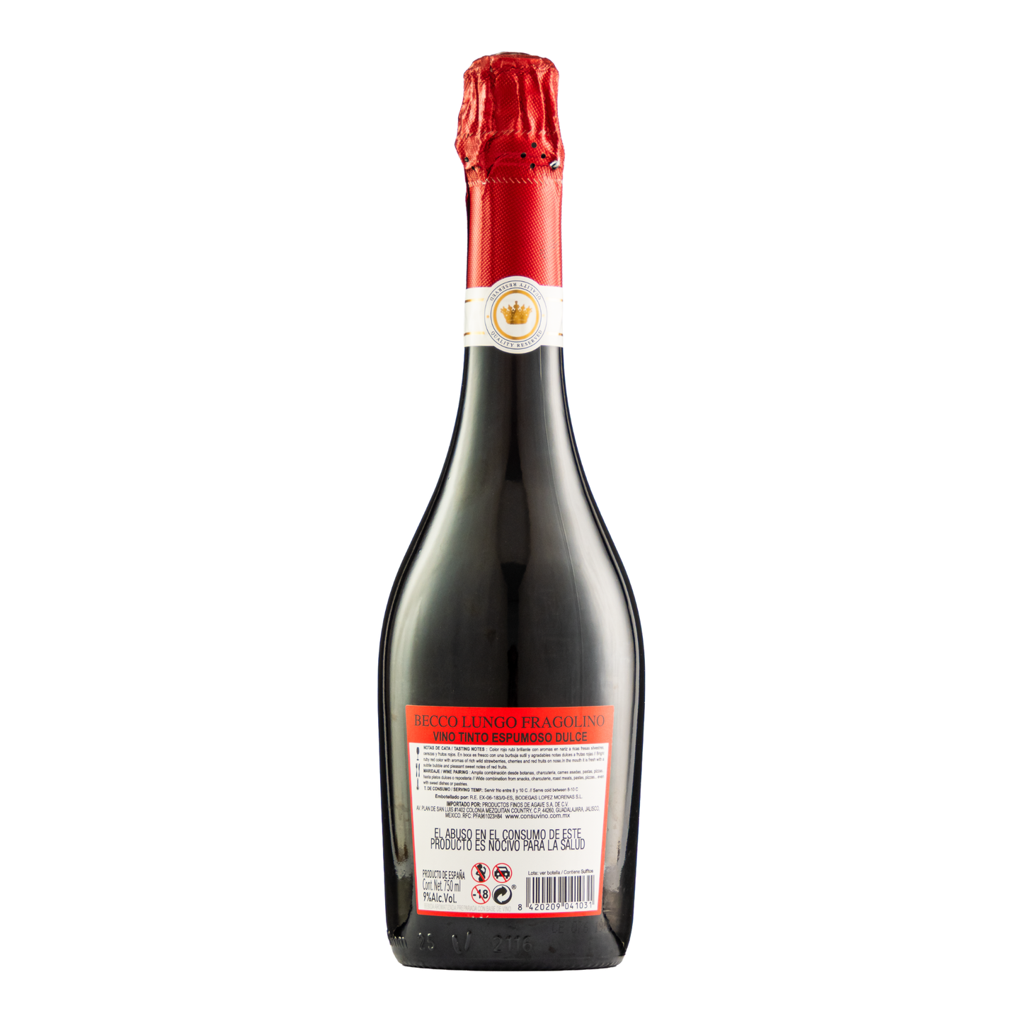 Vino Tinto Espumoso Frangolino Becco Lungo  750 Ml