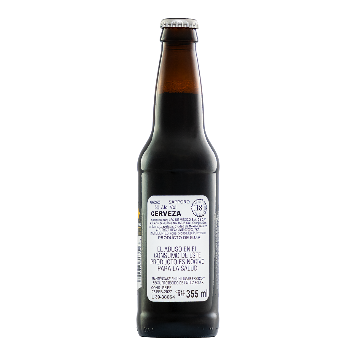 Cerveza Sapporo Premium Black 355 Ml