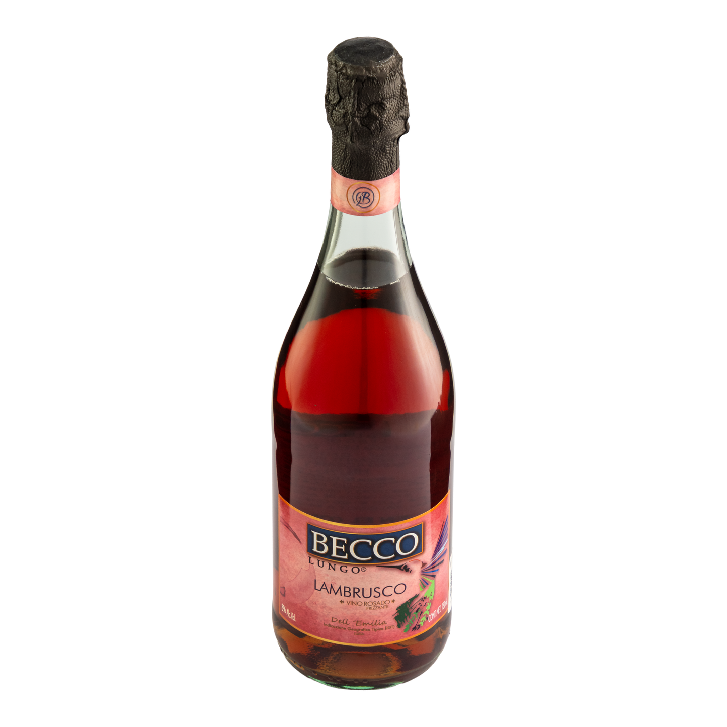 Vino Rosado Frizzante Lambrusco Becco 750 Ml