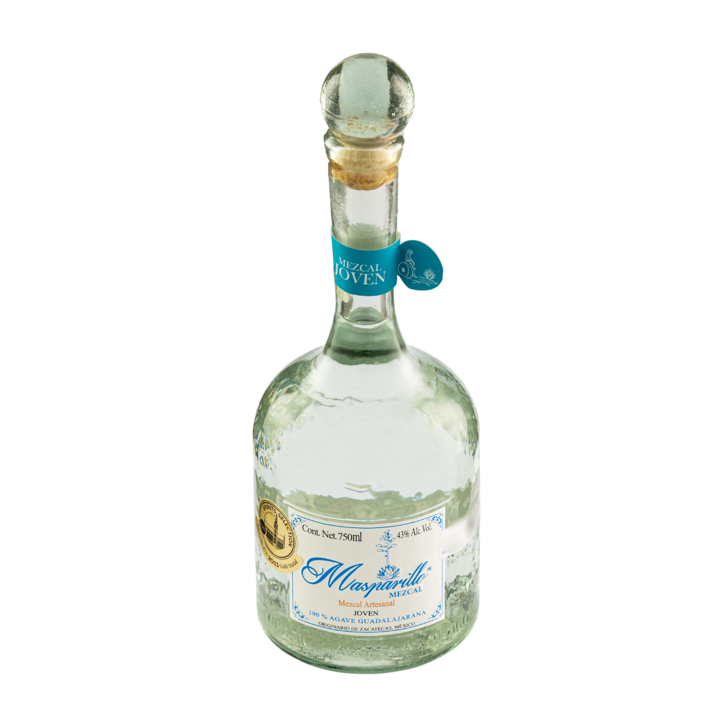 Mezcal Artesanal Masparillo Joven 750 Ml