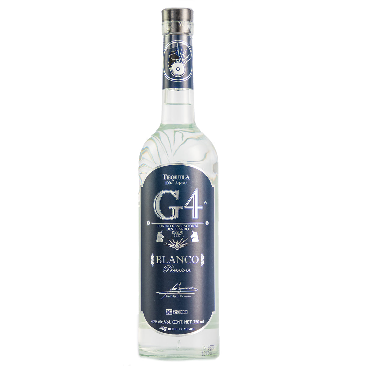 Tequila G4 Blanco Premium 750 Ml