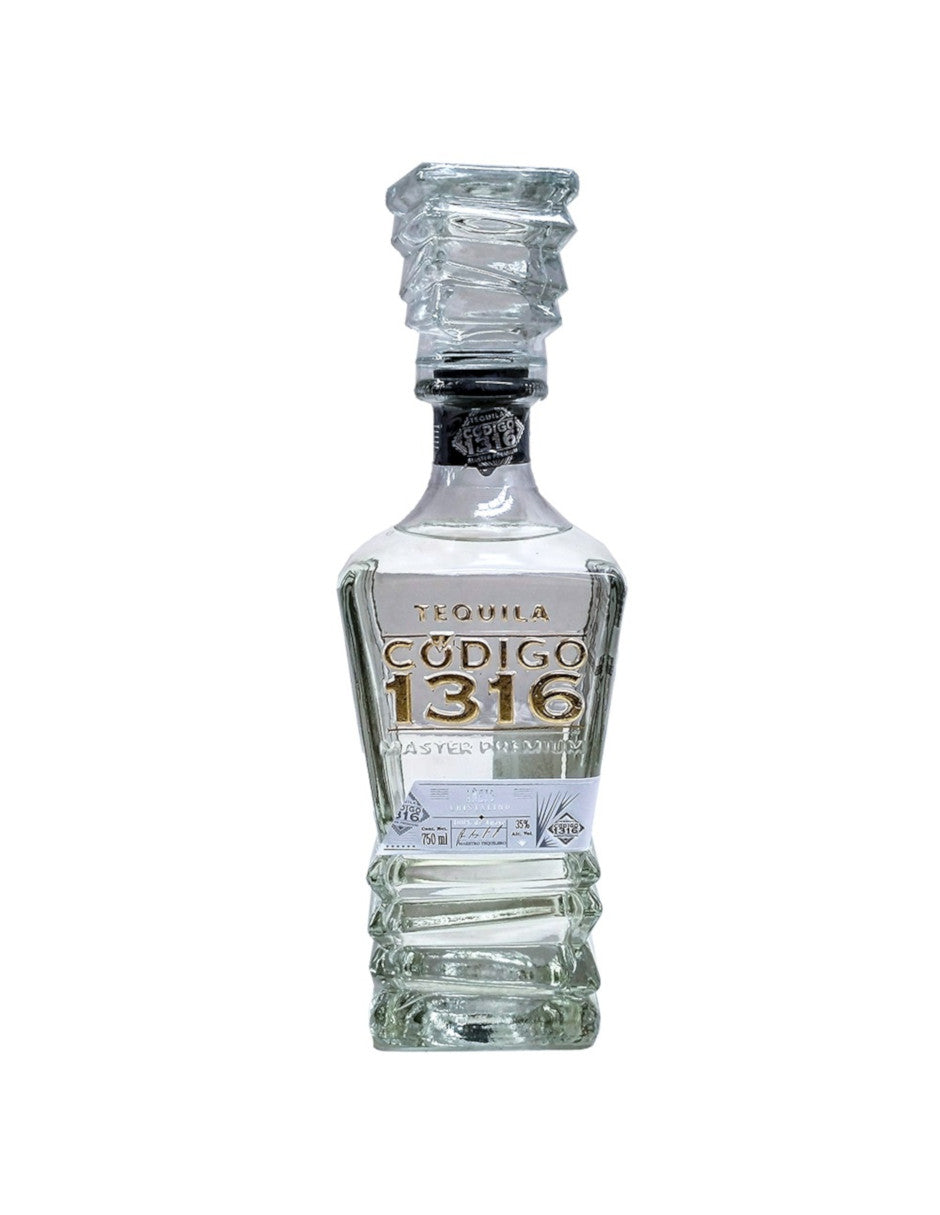 Tequila Código 1316 Añejo Cristalino Master Premium 750 ml