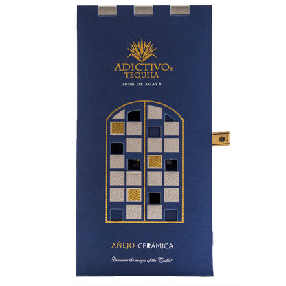 Tequila Adictivo Blue Label Añejo 100% Agave 750 Ml