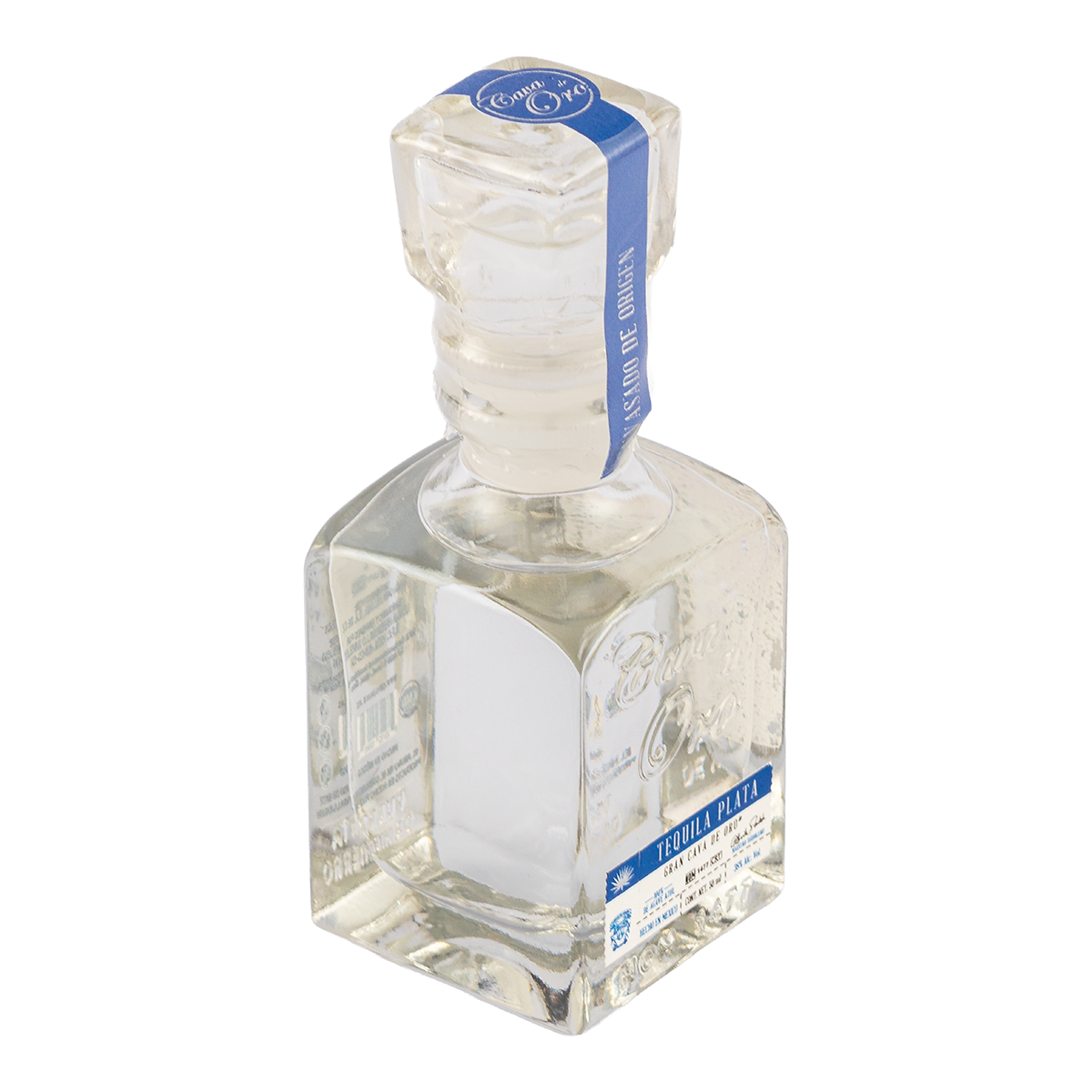 Tequila Gran Cava de Oro Plata Mini 50 Ml