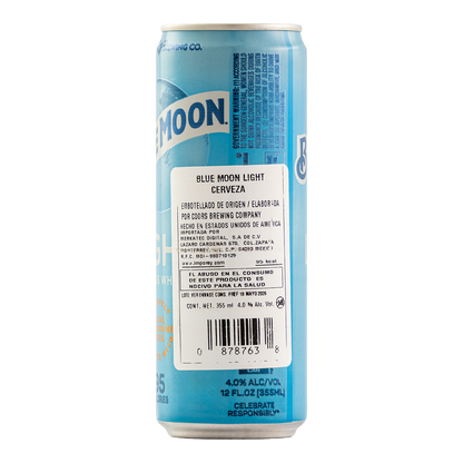 Cerveza Blue Moon Light Lata 355 Ml