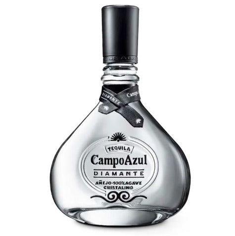 Tequila Campo Azul Diamante Añejo Cristalino 750 Ml
