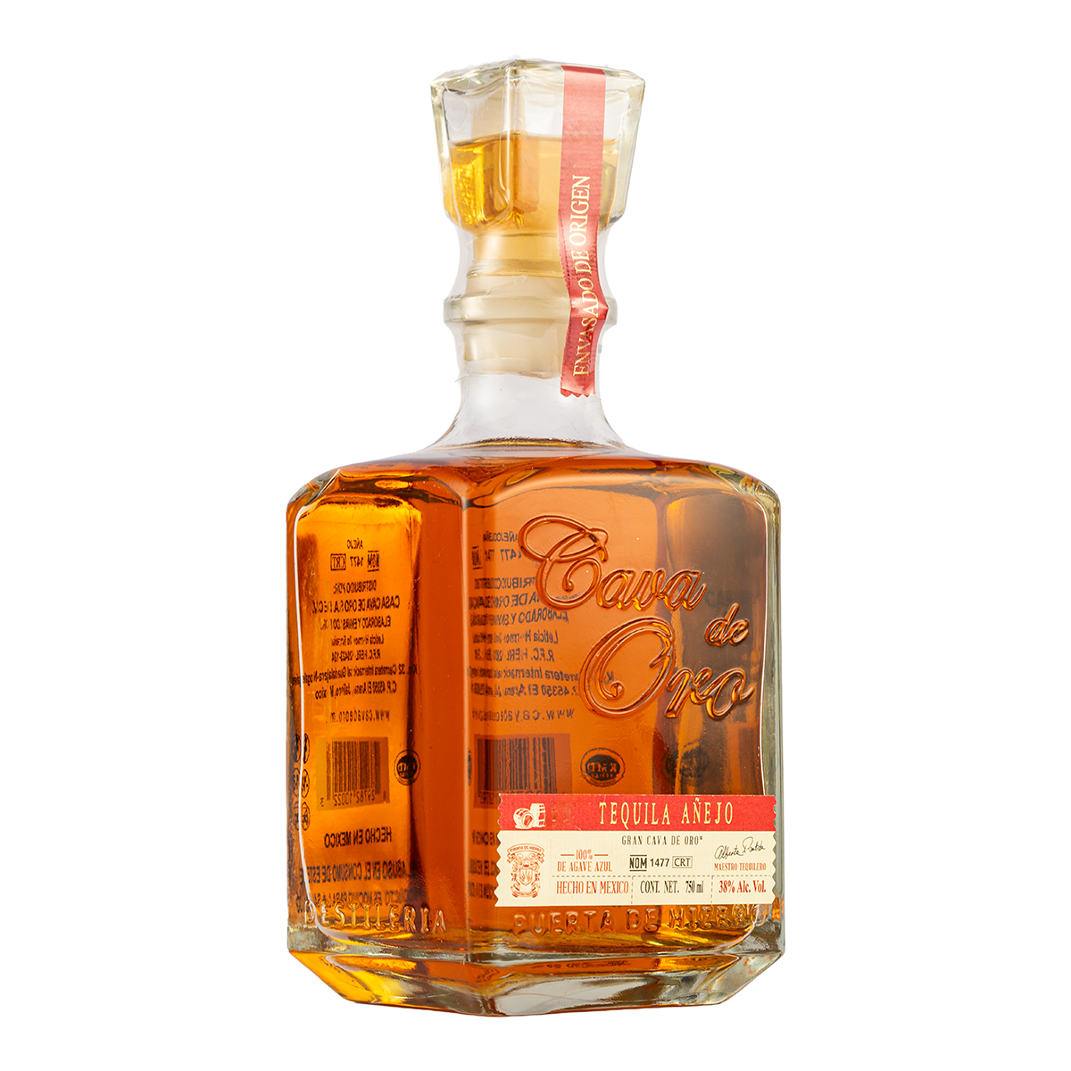 Tequila Gran Cava de Oro Añejo 750 Ml