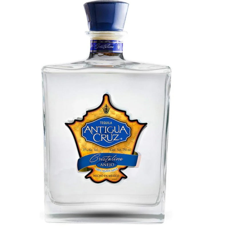 Tequila Antigua Cruz Añejo Cristalino 750 Ml