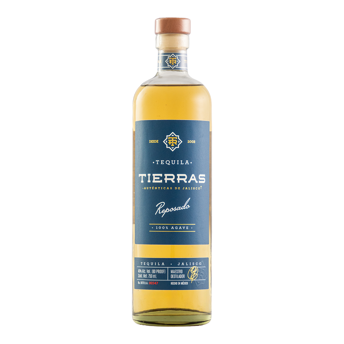 Tequila Tierras Auténticas de Jalisco Reposado 750 Ml