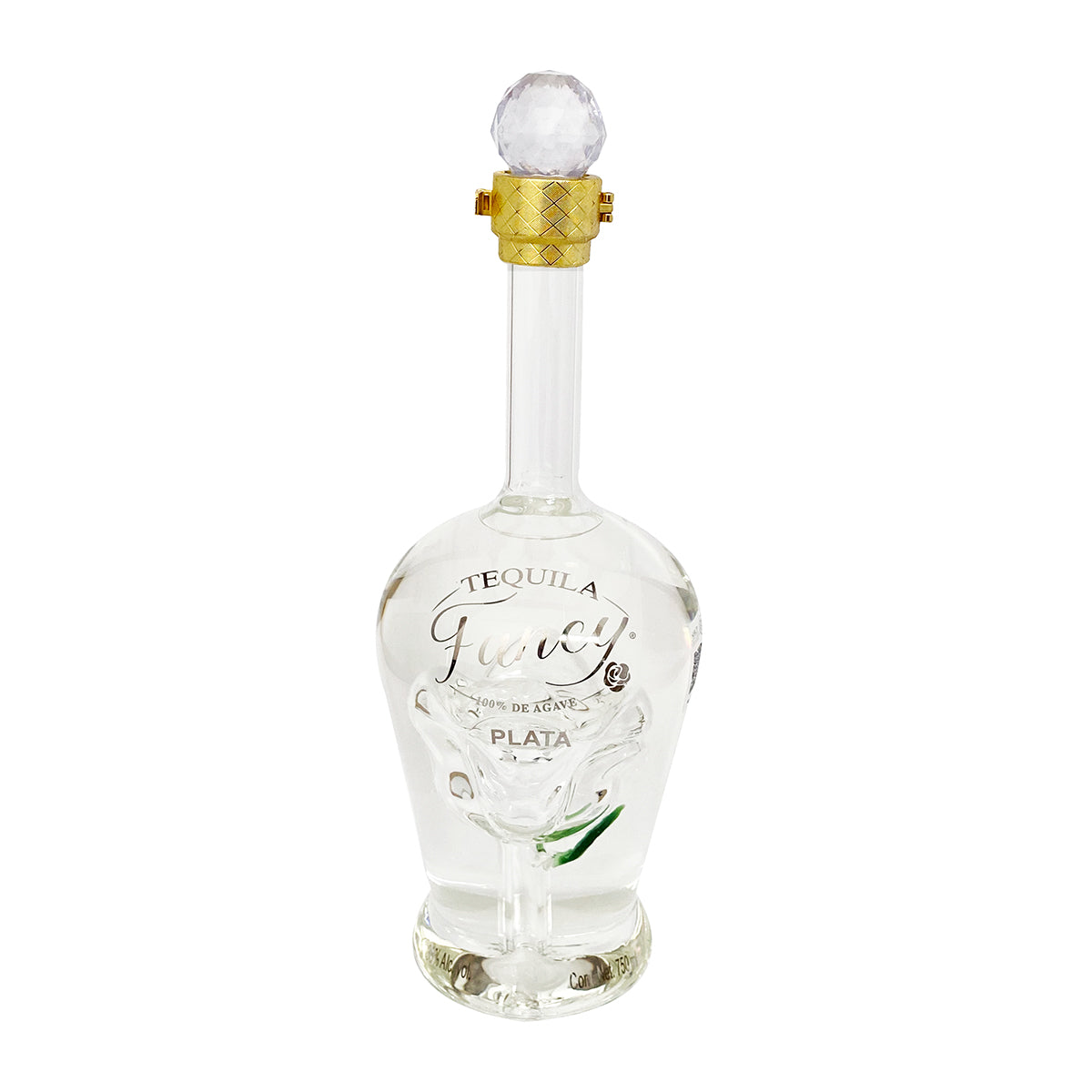 Tequila Artesanal Fancy Plata Rosa De Cristal 750 ml