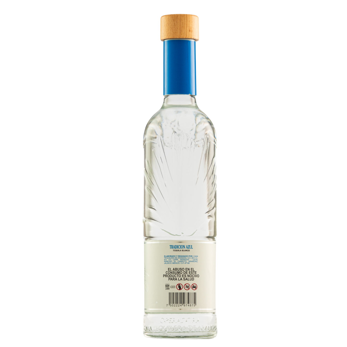 Tequila Tradición Azul Blanco 750 Ml