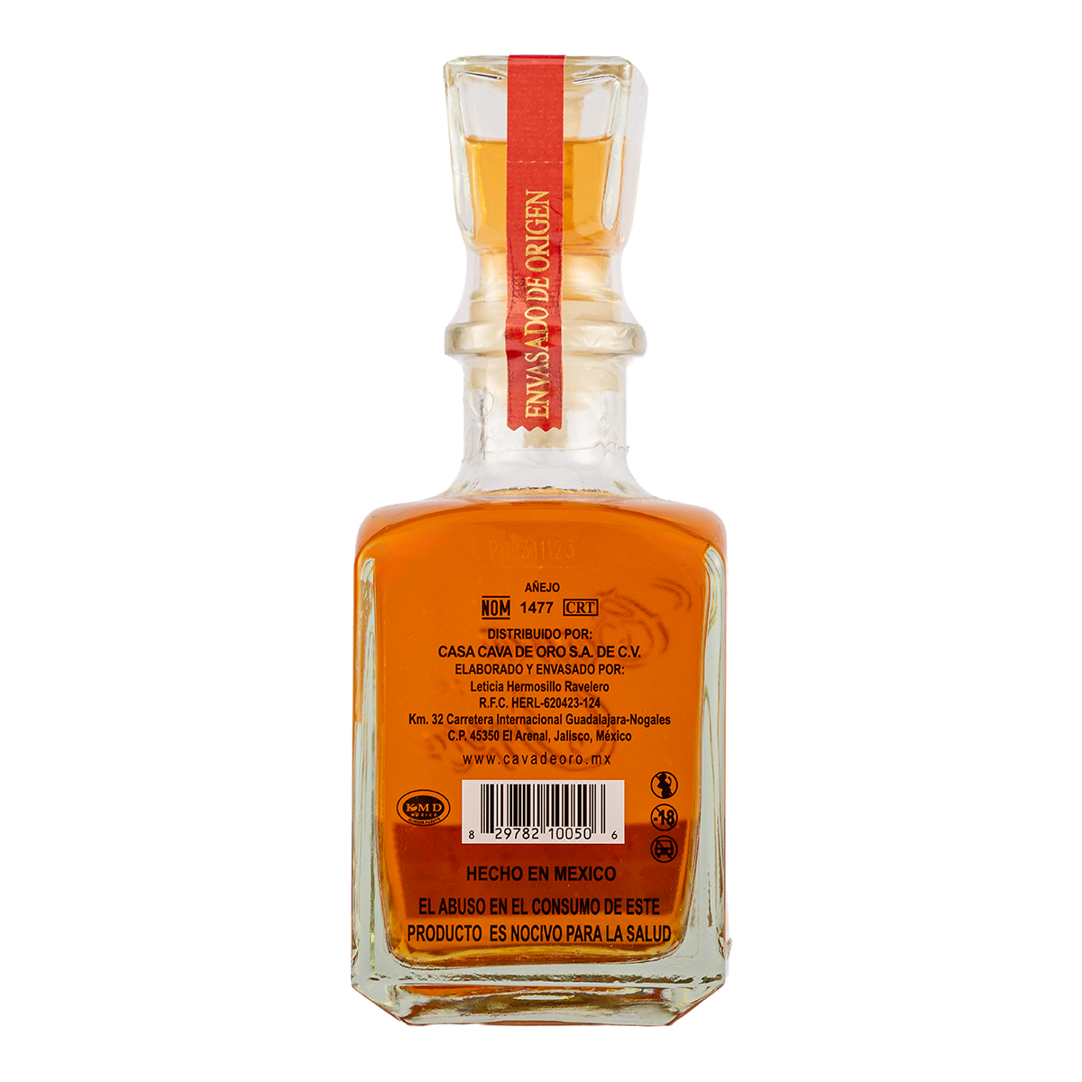 Tequila Gran Cava de Oro Añejo 375 Ml