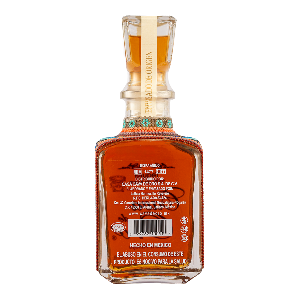 Tequila Gran Cava de Oro Edición Huichol Extra Añejo 375 Ml