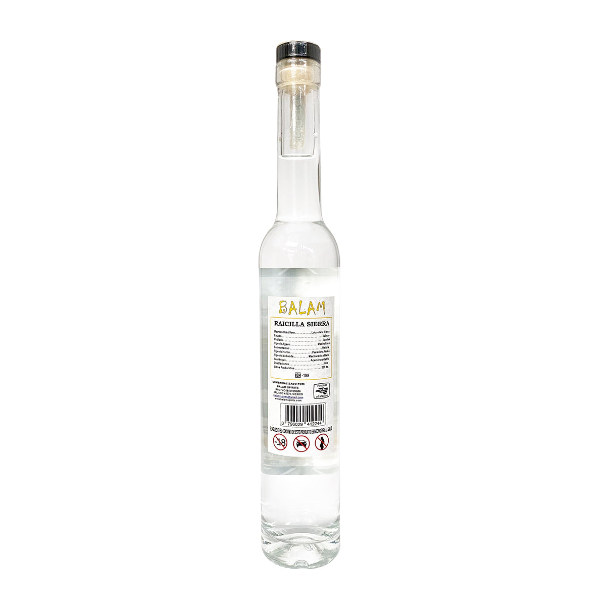 Raicilla Artesanal Balam Sierra Agave Maximiliana 375 ml