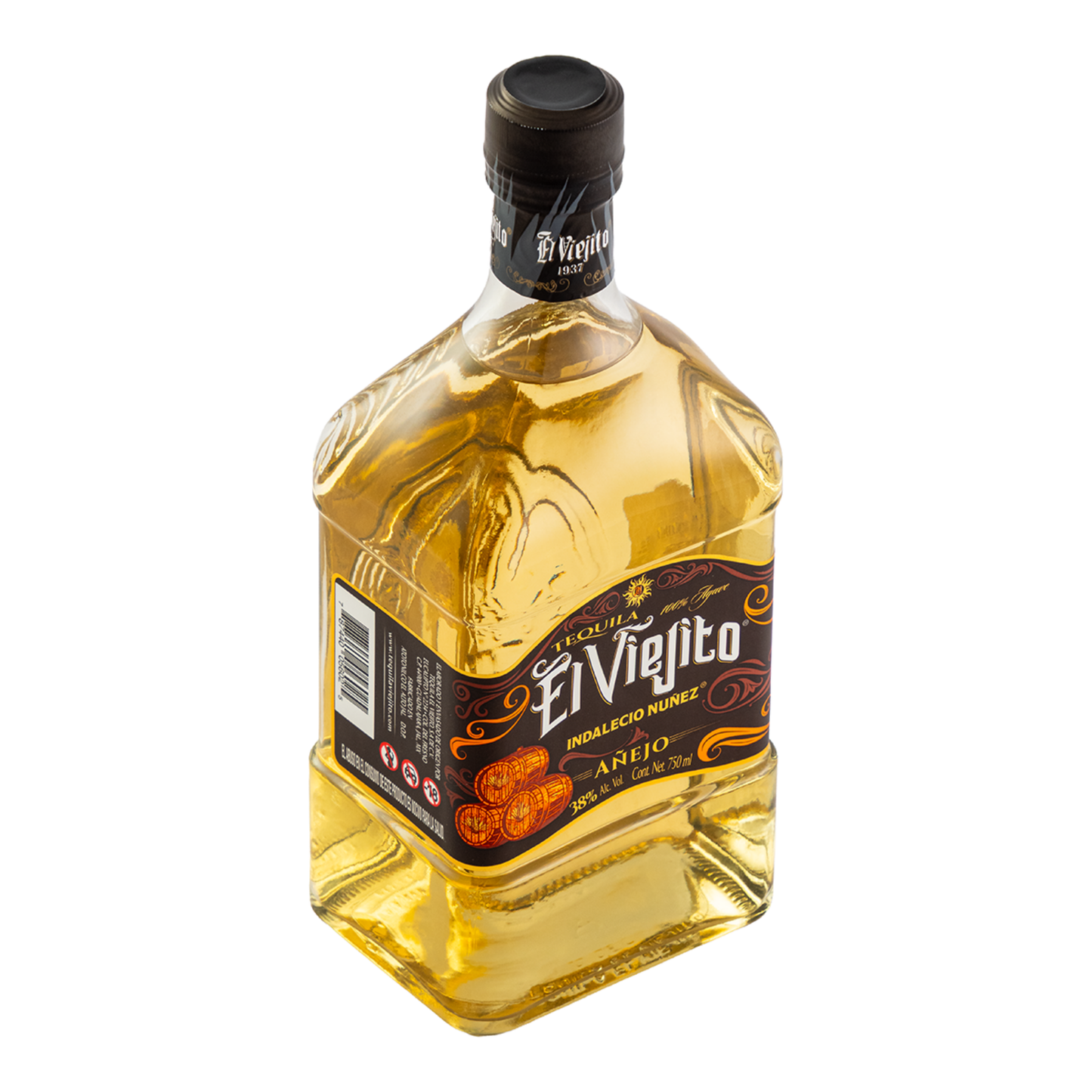 Tequila Artesanal El Viejito Añejo 38º 750 Ml