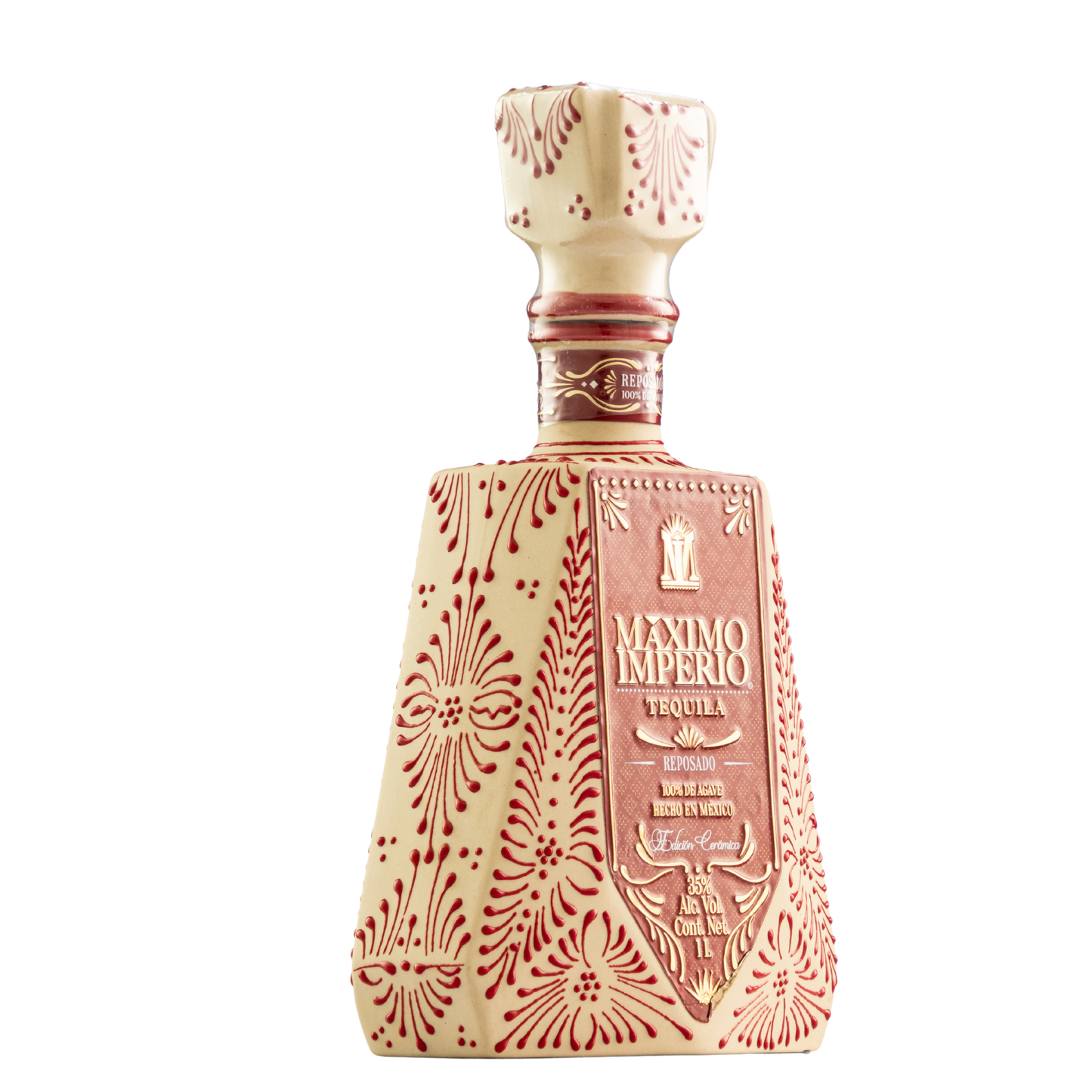 Tequila Máximo Imperio Cerámica Reposado 1000 Ml