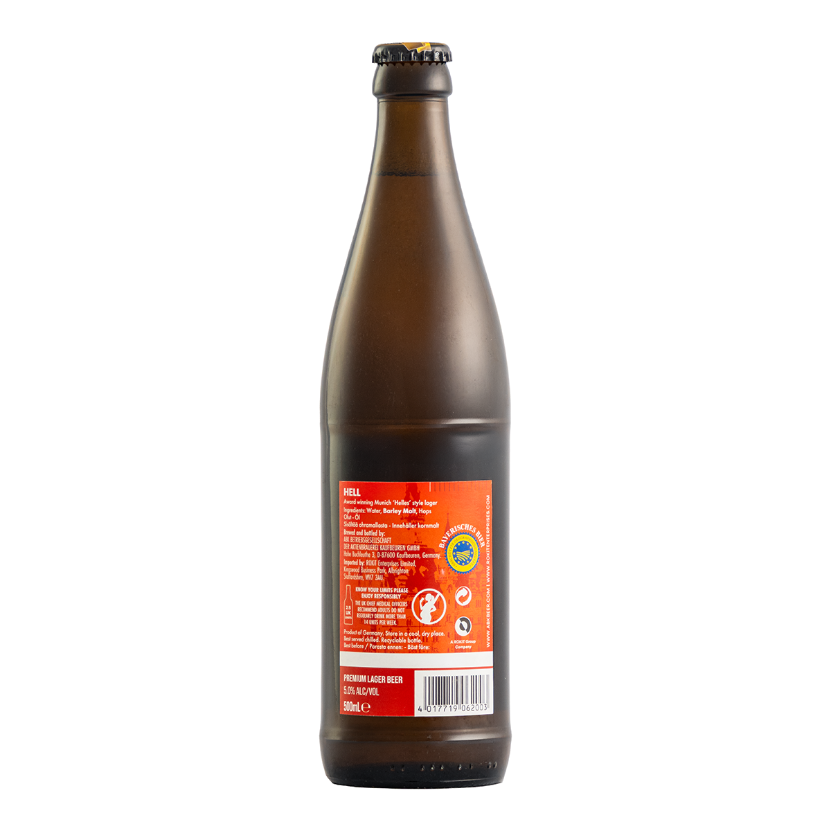 Cerveza ABK Hell Das Blaue 500 Ml
