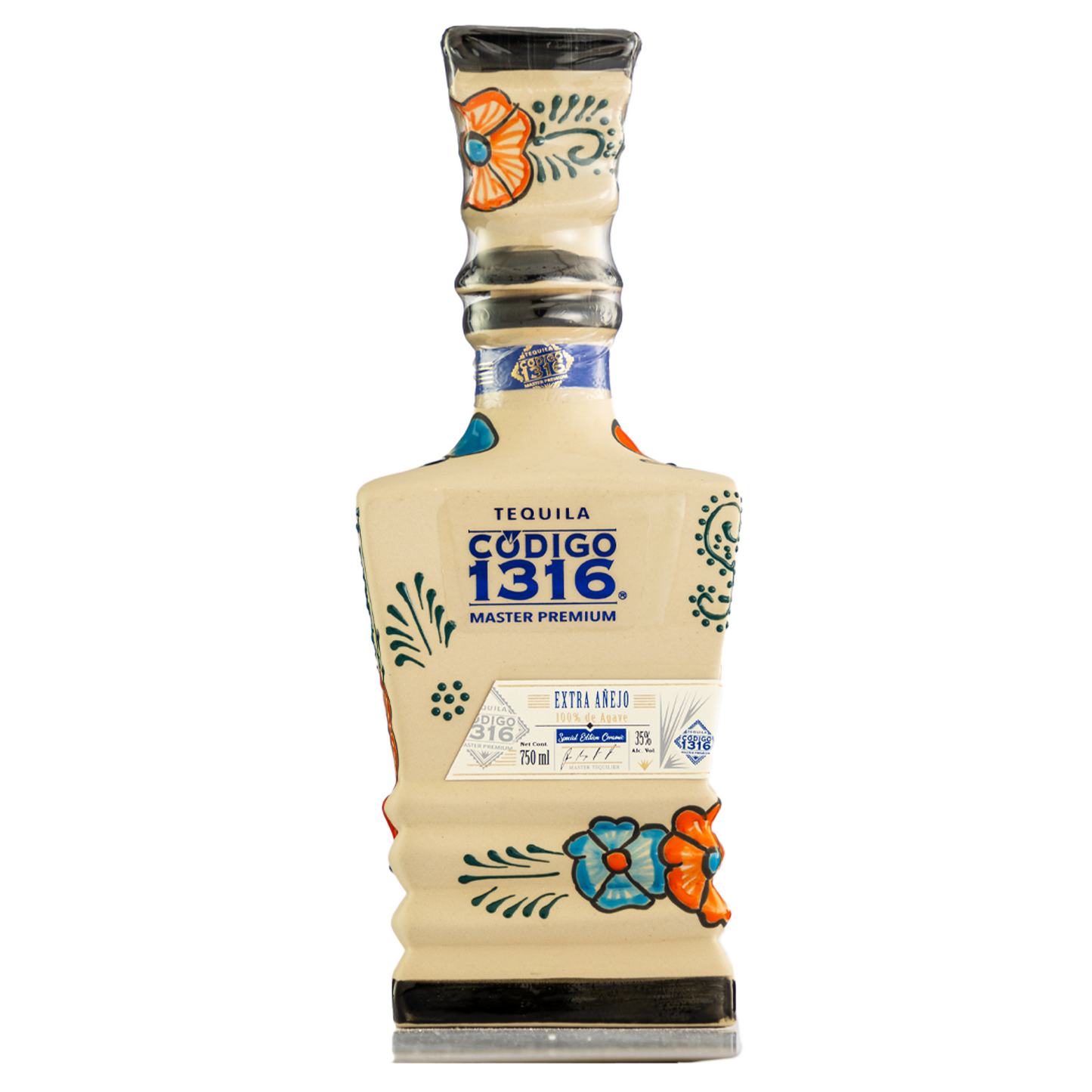 Tequila Código 1316 Extra Añejo Cerámica Frida Kahlo 750 Ml