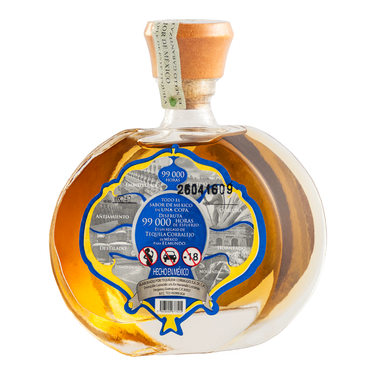 Tequila Corralejo Añejo 99000 Horas 100 Ml