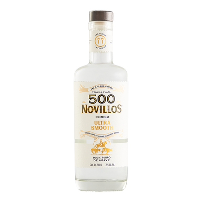 Tequila 500 Novillos Plata Premium Ultra Smooth 500 Ml