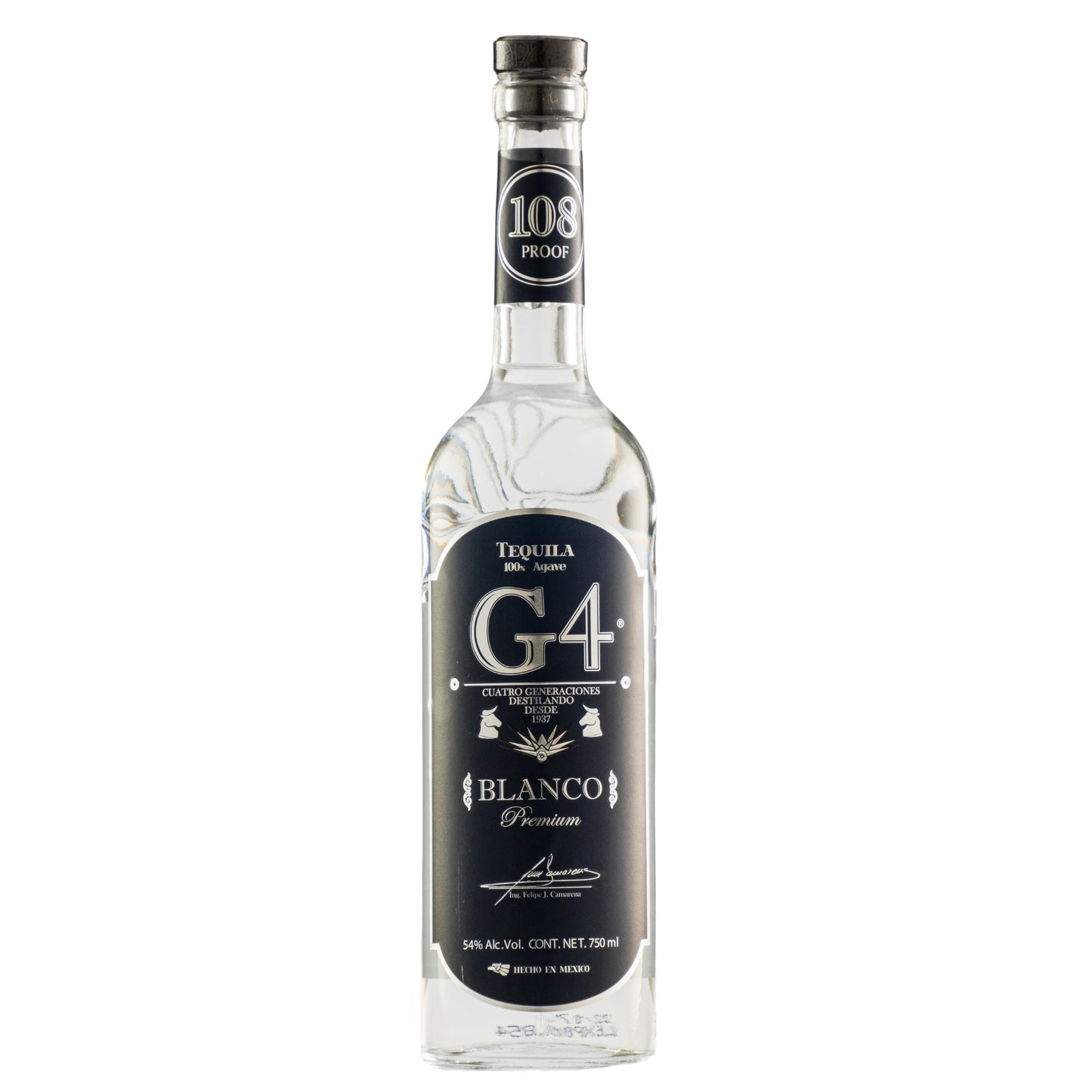 Tequila G4 Blanco Premium 54% Alc. 750 Ml