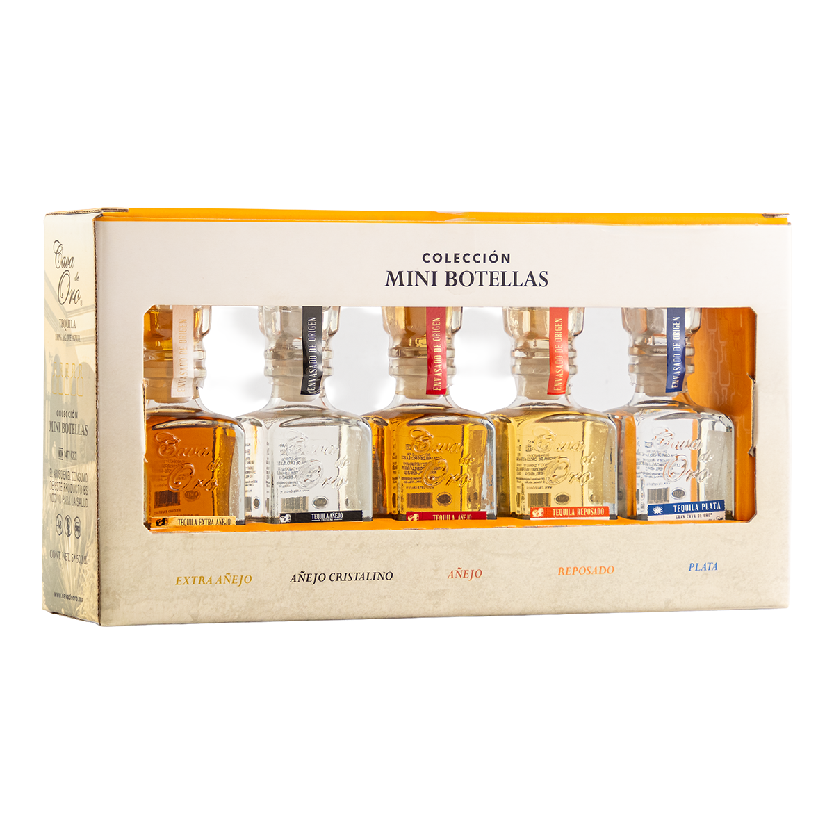 Tequila Gran Cava de Oro Set 5 Minis 50 Ml