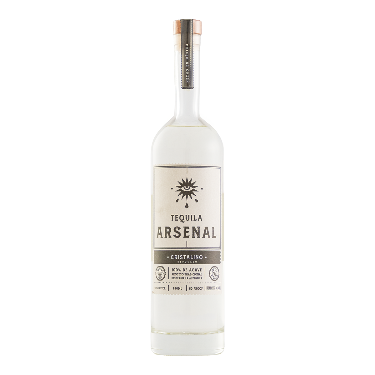 Tequila Arsenal Reposado Cristalino 750 Ml