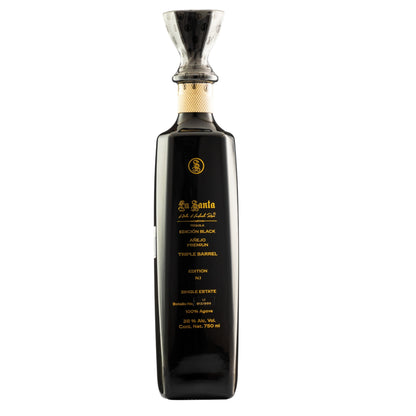 Tequila La Santa Black Añejo Premium Triple Barrel 750 Ml