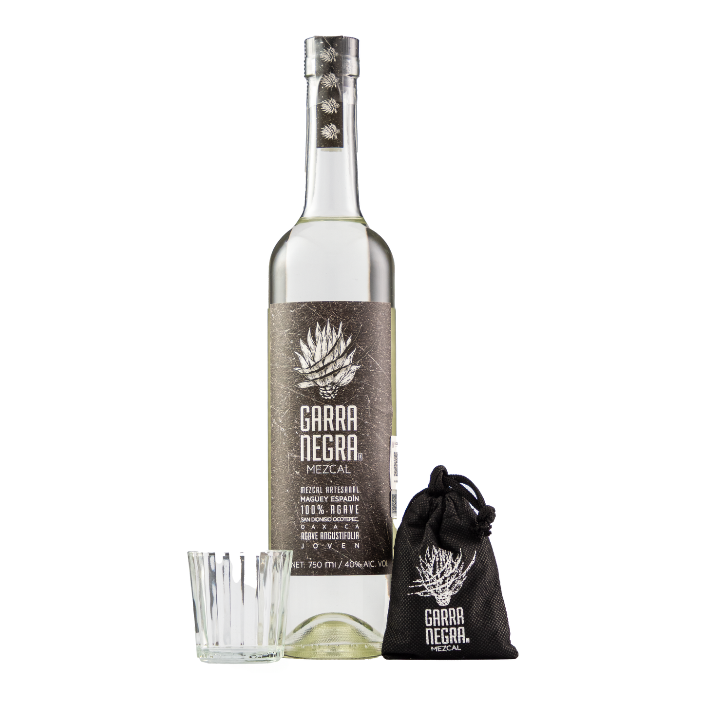 Kit Mezcal Artesanal Garra Negra Maguey Espadín 750 Ml