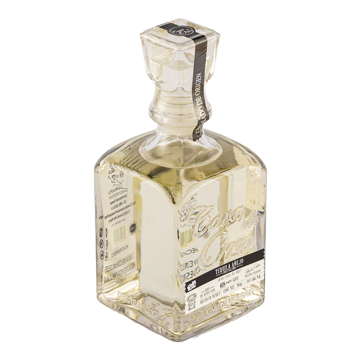 Tequila Gran Cava de Oro Añejo Cristalino 750 Ml