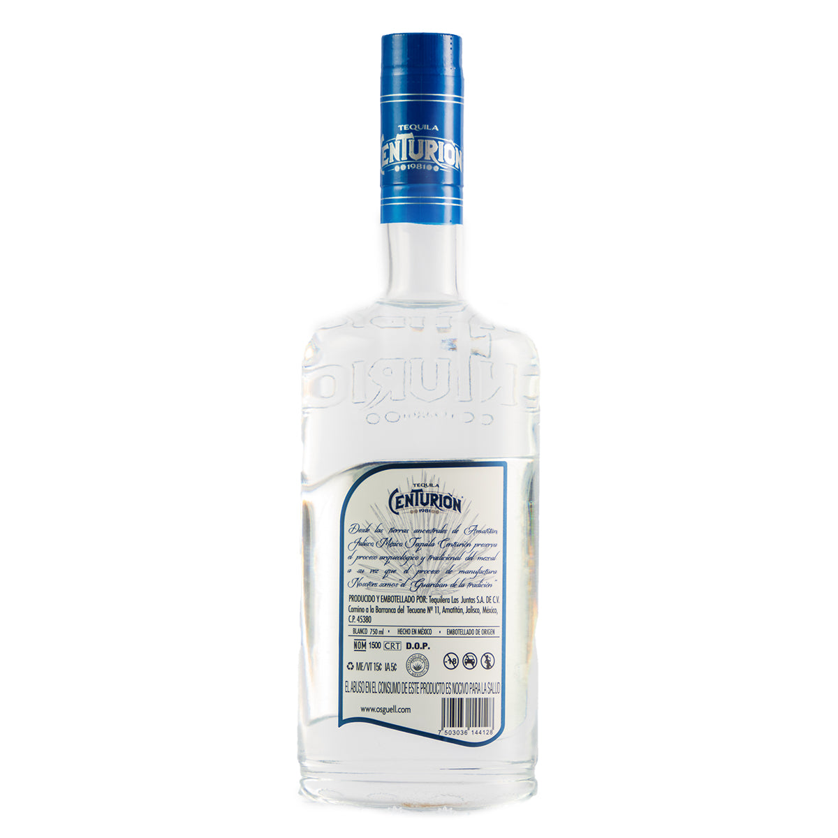 Tequila Centurión Blanco 38 750 Ml