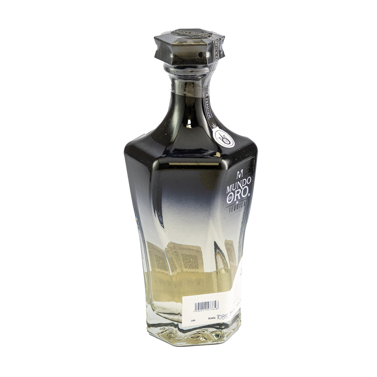 Tequila Artesanal Mundo Oro Añejo Cristalino Premium 750 ml
