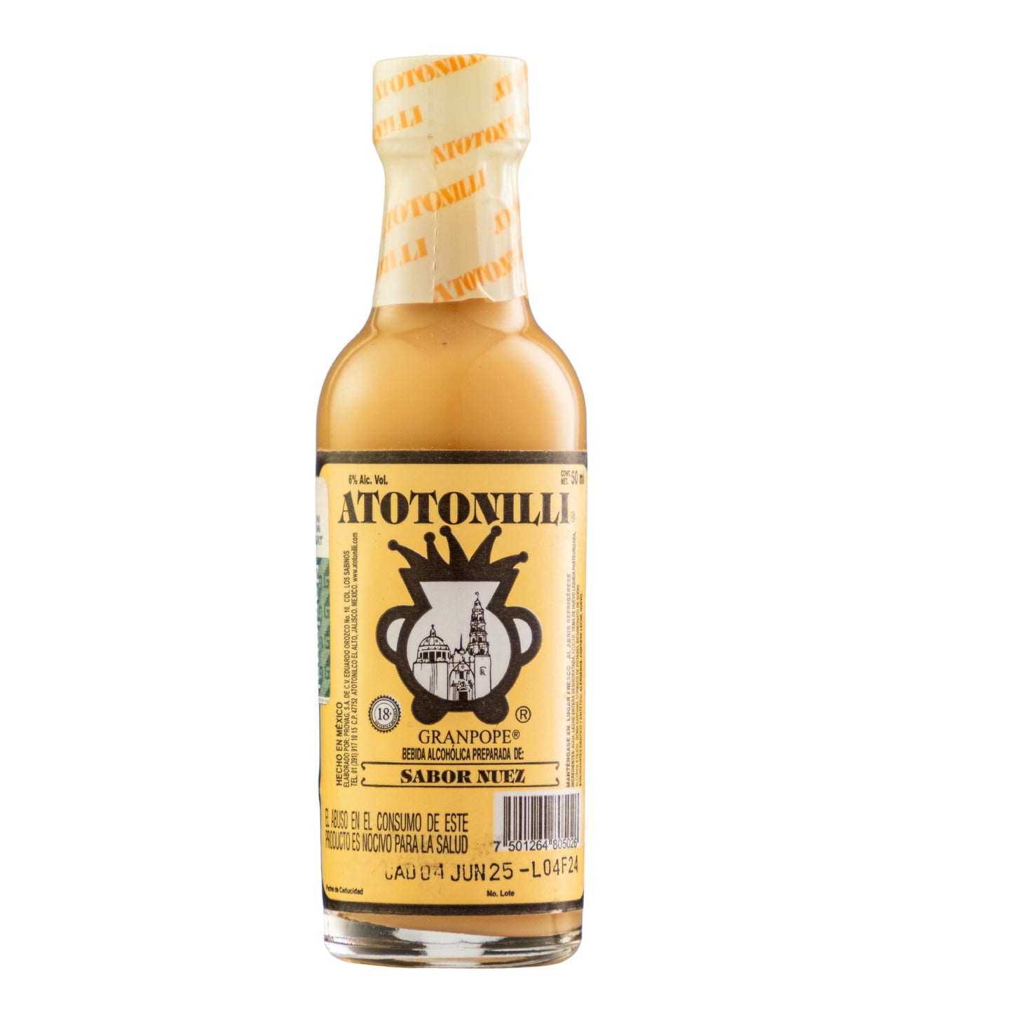 Rompope Atotonilli Nuez 50 Ml
