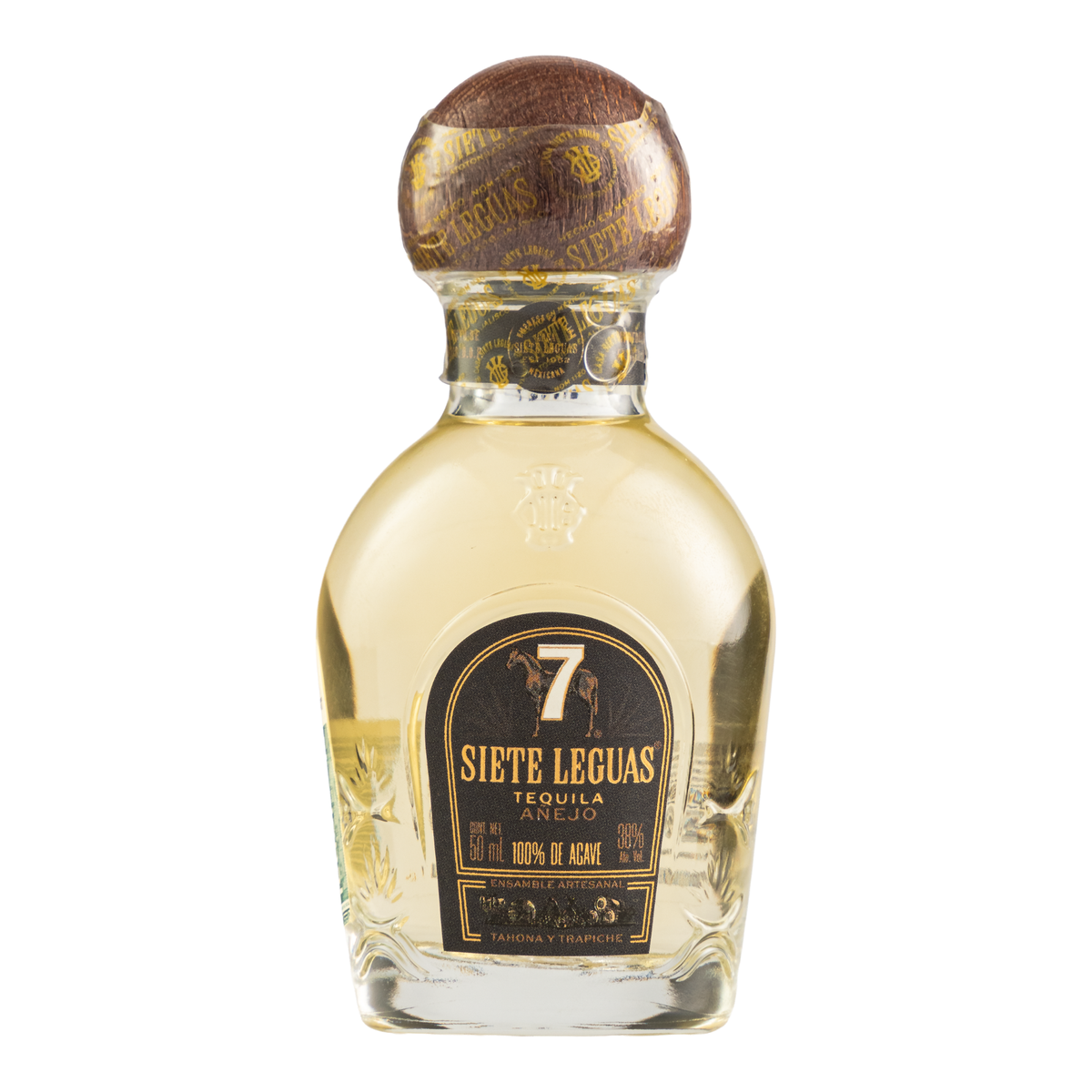Tequila Siete Leguas Añejo Ensamble Artesanal 50 Ml
