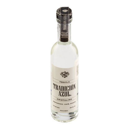 Tequila Tradición Azul Reposado Cristalino 50 Ml